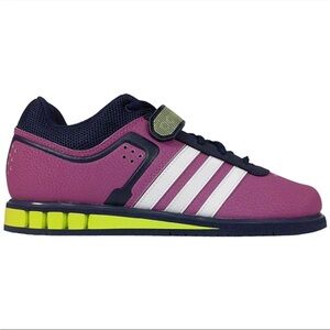 Adidas Powerlift 2 Weightlifting Shoes Pink Yellow Women’s Size 8 CrossFit Gym